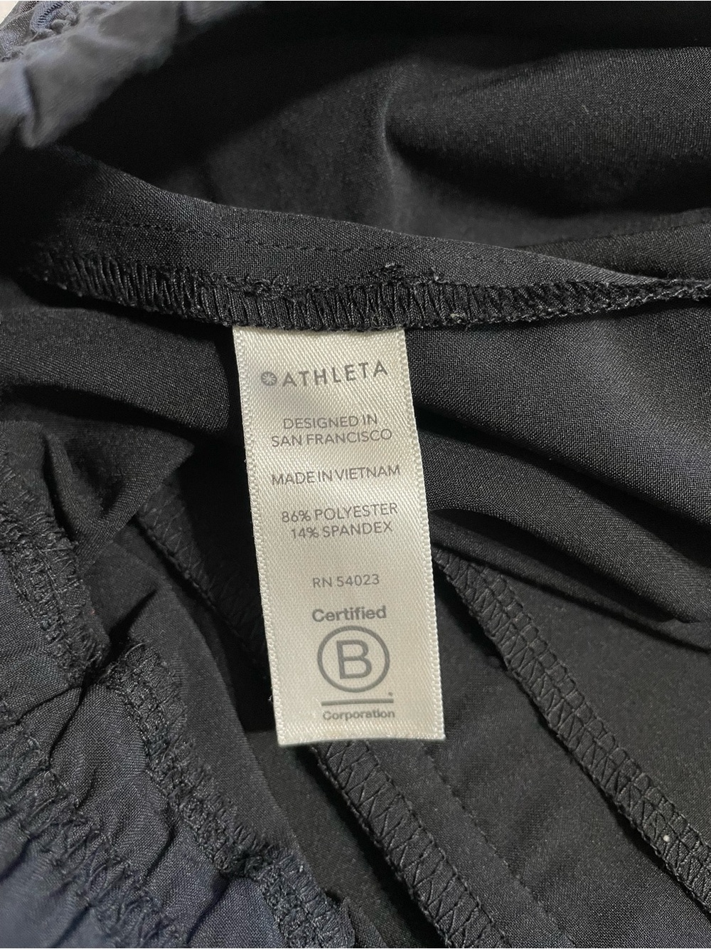 Athleta Brooklyn Wide Leg Crop Pants Black Elastic Waist Travel Athleisure - Picture 14 of 15